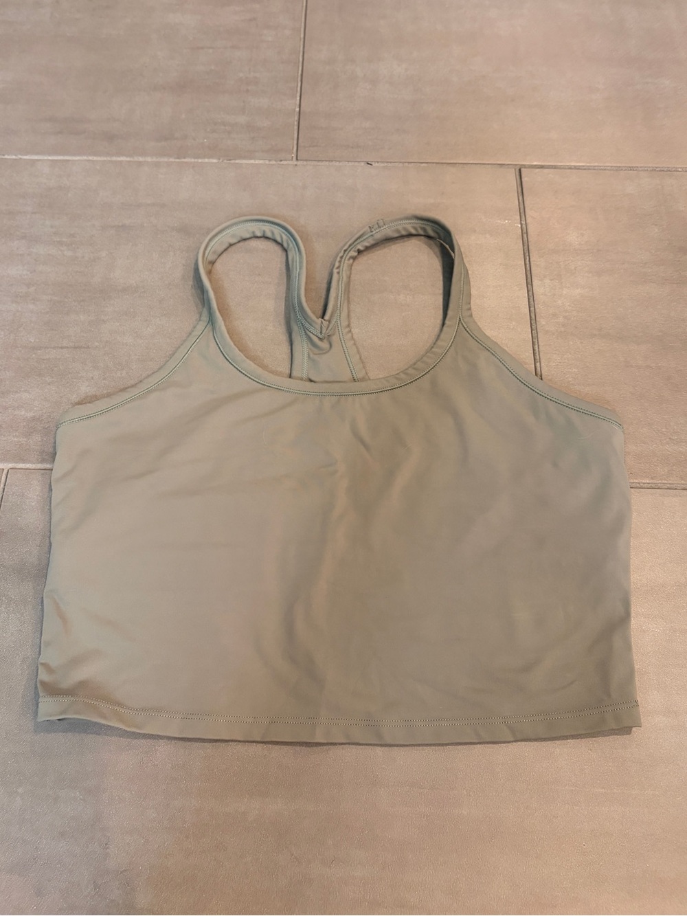 3-Pack Crop Top Workout Tops — Sage Green, Black, Dusty Green - Picture 6 of 7